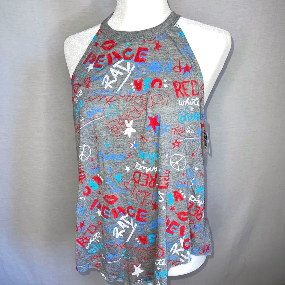 Modern Lux Fourth of July Patriotic America Tank